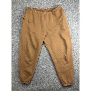 Nuuds Sweatpants Mens XL 36x29 Brown Fleece Joggers Elastic Waist Pockets